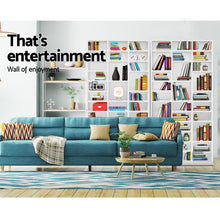 Load image into Gallery viewer, Artiss Adjustable Book Storage Shelf Rack Unit - White