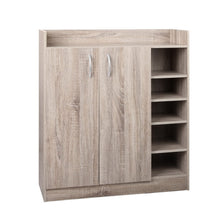 Load image into Gallery viewer, Artiss 2 Doors Shoe Cabinet Storage Cupboard - Wood