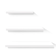 Load image into Gallery viewer, Artiss 3 Piece Floating Wall Shelves - White