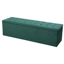 Load image into Gallery viewer, Artiss Storage Ottoman Blanket Box Velvet Foot Stool Rest Chest Couch Green