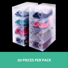 Load image into Gallery viewer, Set of 20 Transparent Stackable Shoe Storage Box