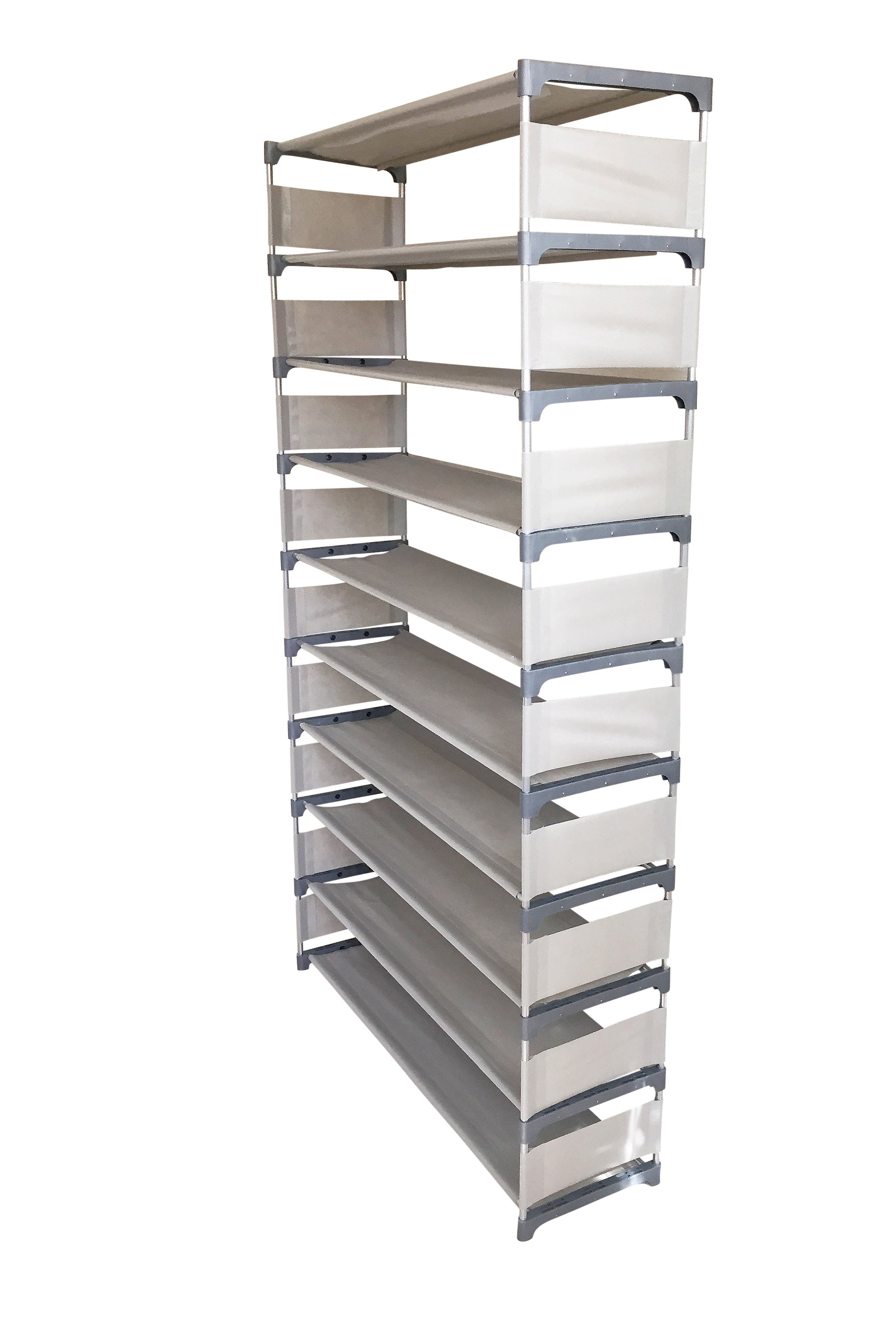 10 tier 50 pair shoe rack best sale
