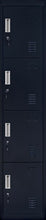 Load image into Gallery viewer, Standard Lock 4-Door Vertical Locker for Office Gym Shed School Home Storage Black