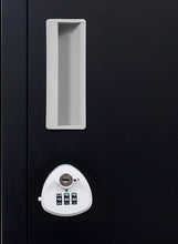 Load image into Gallery viewer, 3-digit Combination Lock 4 Door Locker for Office Gym Black