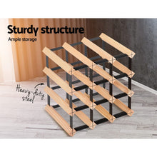 Load image into Gallery viewer, Artiss 12 Bottle Timber Wine Rack