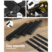 Load image into Gallery viewer, Artiss 20 Bottle Timber Wine Rack Wooden Storage Wall Racks Holders Cellar Black