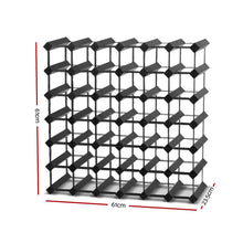 Load image into Gallery viewer, Artiss 42 Bottle Timber Wine Rack Wooden Storage Wall Racks Holders Cellar Black