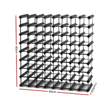 Load image into Gallery viewer, Artiss 72 Bottle Timber Wine Rack Wooden Storage Wall Racks Holders Cellar Black