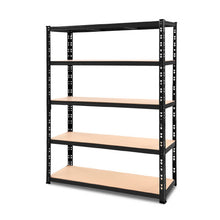 Load image into Gallery viewer, Giantz 1.8M Warehouse Racking Shelving Storage Shelf Garage Shelves Rack Steel Black