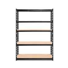 Load image into Gallery viewer, Giantz 1.8M Warehouse Racking Shelving Storage Shelf Garage Shelves Rack Steel Black