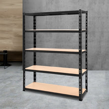 Load image into Gallery viewer, Giantz 1.8M Warehouse Racking Shelving Storage Shelf Garage Shelves Rack Steel Black