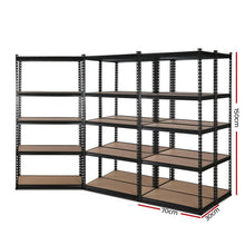 Load image into Gallery viewer, 5x1.5M Warehouse Shelving Racking Storage Garage Steel Metal Shelves Rack