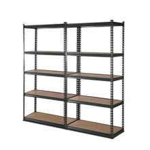 Load image into Gallery viewer, 2x1.8M 5-Shelves Steel Warehouse Shelving Racking Garage Storage Rack Grey
